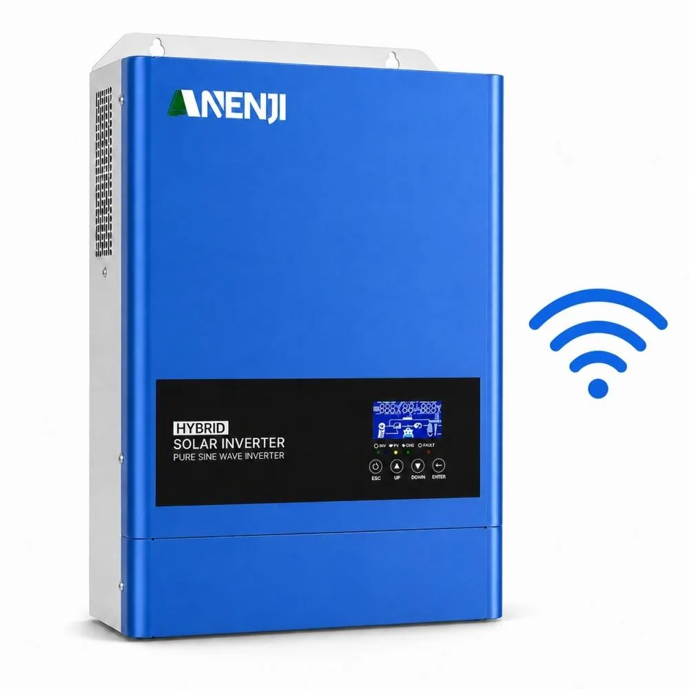 6.2 кВт Інвертор Anenji WiFi з подвійним виходом, Гібридний з низьким рівнем шуму MPPT 120А, 48 В