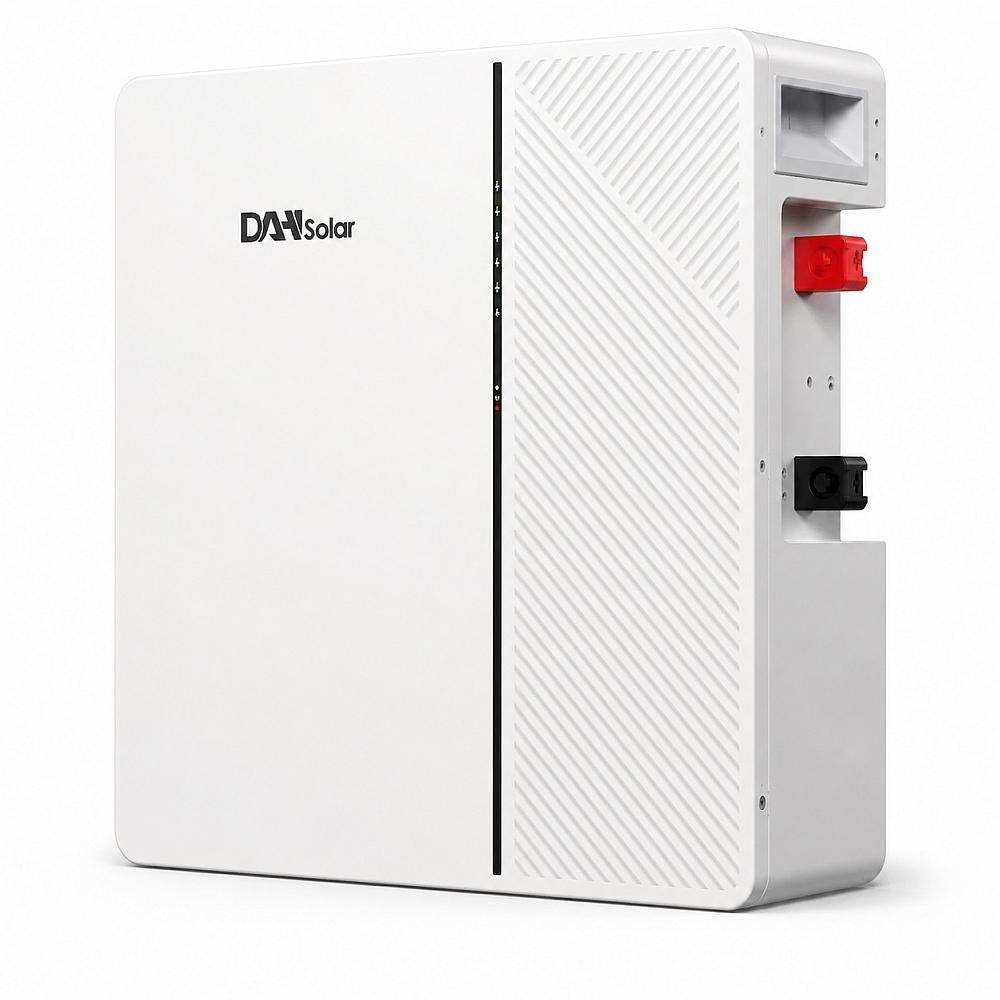 LiFePO4 5,12 кВт Настінний/підлоговий акумулятор DAH Solar 51.2V 100Ah, BMS, Wi-Fi/Bluetoot для систем резервного живлення будинку