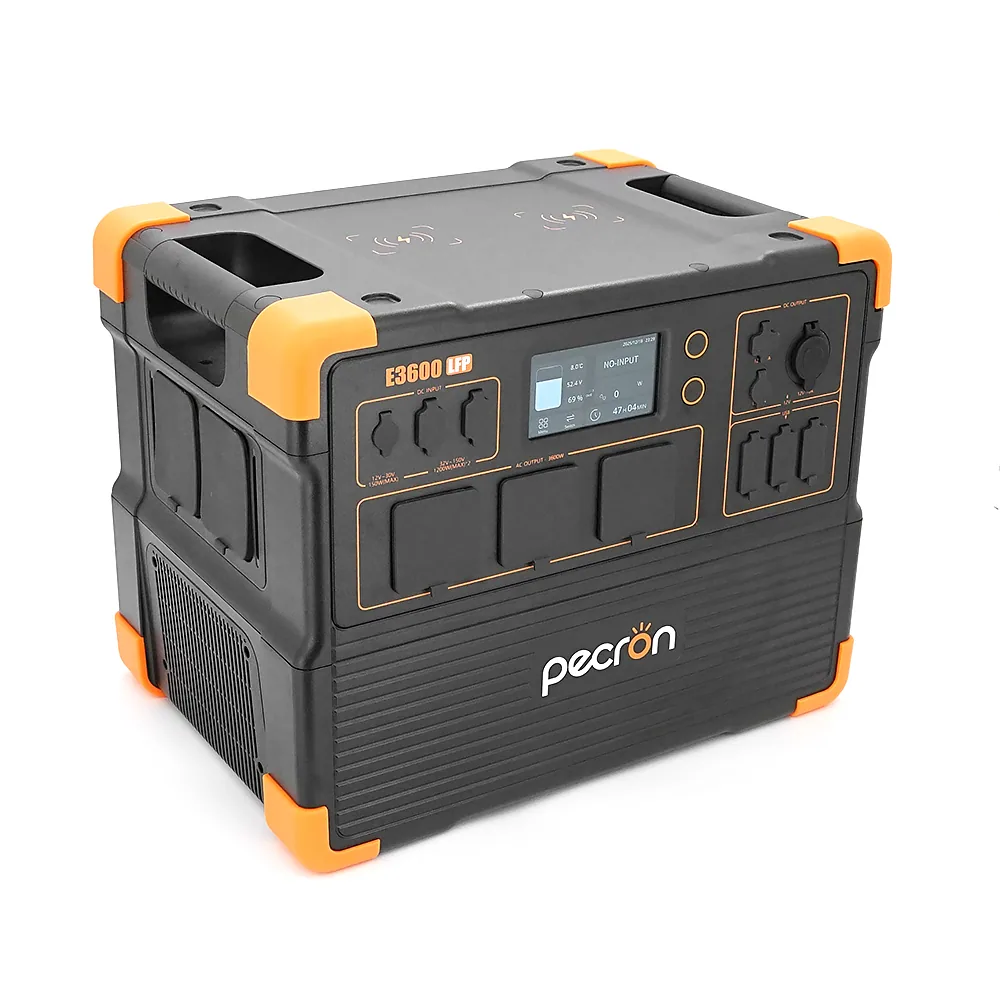 Power station Pecron E3600LFP APP Control, 3072 / 3600Wh LiFePO4, MPPT 800W max, DC12V-5A, XT60-12V-30A, 3хAC 220, 4xUSB-18W, 2хUSB-C(100W), 2x wireless 15W, Fast charge 90min, 445×307×350mm, 36kg