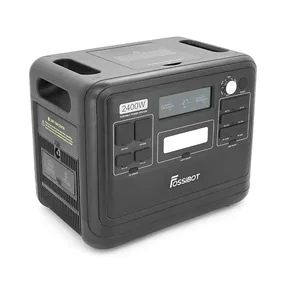 Портативна зарядна станція FOSSiBOT F2400, 2200W/2048Wh LiFePO₄, MPPT 500W max, XT60-12V/25А, 2xDC5521-12V-3A, CarPort-12V-10A, 2xAC23 4xUSB-C-100W, Wi-Fi, Bluetooth, charge 2 h,386*840*321 мм. 22кг