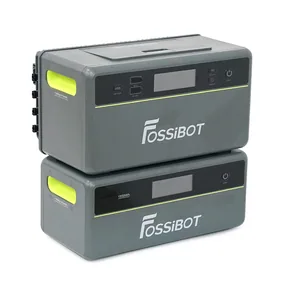 All-in-One Solar station FOSSiBOT FBP1200W+Battery, APP Control, WiFi, 3916Wh LiFePO4 6000Cycles, MPPT 2000W max, 3хAC 220, 1xUSB-15W, 1хUSB-C(100W), Fast charge 90min, Bluetooth, Heating, IP65, -20-55°C, 476×308×504mm, 41kg