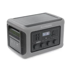 Power station ALLPOWERS R3500 APP Control, Wi-Fi, Bluetooth, 3500W, 2880Wh LiFePO4 3500Cycles, MPPT 2000w max, CAR port, DC12 / 24V, 4хAC 220V, 2xUSB-TYPE-C 200W, 2xUSB-A 18W, 2xUSB-A 36W, XT60, wireless 15W, Fast charge 60min, 530×360×345mm, 42kg