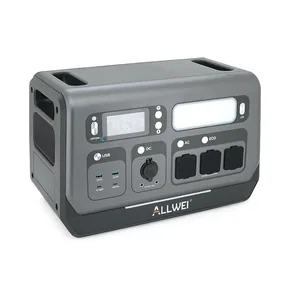 Портативна зарядна станція ALLWEI SGR-PPS2400-2PRO, 2400W / 2048Wh LiFePO₄, MPPT 500W max ХТ60 / 12 - 60 В / 10 А, 2xDC5521-12V-12A, CarPort-12V-12A 2xUSB-A-18W, 2xUSB-C-100W, Wi-Fi, charge 1.5 h, 465x260x295 мм, 23.5 кг