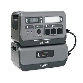 Портативная зарядная станция ALLWEI SGR-PPS2400-2PRO+BAT, 2400W / 4096Wh LiFePO₄, MPPT 500W max ХТ60 / 12 - 60 В / 10 А, 2xDC5521-12V-12A, CarPort-12V-12A, 3xAC230V, 2xUSB-A-18W, 2xUSB-C-100W, Wi-Fi, charge 1.5 h, 480x260x535 мм, 42.5кг