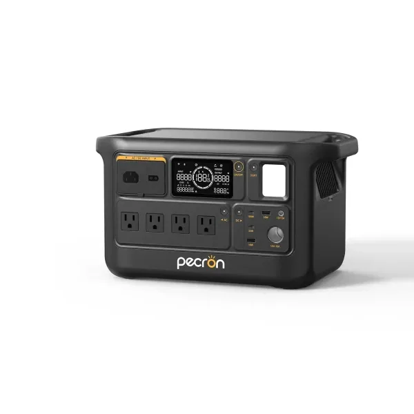 Портативна станція Pecron F1000LFP APP Control, 1500W / 960Wh LiFePO4, MPPT VOC 11-60V / 600W, DC12V, Car port-12V-10A, 4хAC 220, 2*USB-18W,USB-C(100W), 380x217x214mm, 10,9kg
