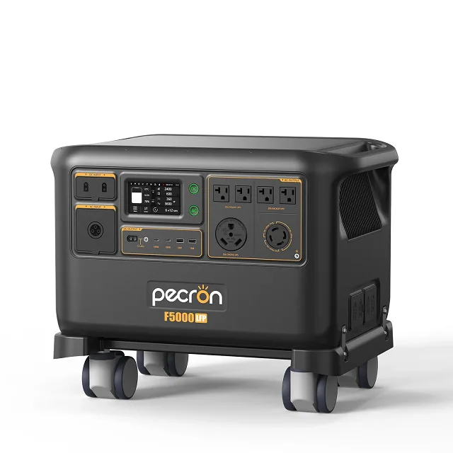 Power station Pecron F5000LFP APP Control, 7200W / 5120Wh LiFePO4, MPPT VOC 30-180 В, DC12V-5A, XT60-12V-30A, 2хAC 220, 2xUSB-18W, 2хUSB-C(100W), 551×381×332mm, 56,2kg