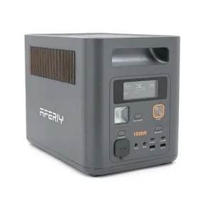 Портативна станція AFERIY AF-P180 Pro, LiFePO4 102Втч.1800Вт,MPPT 500Вт ,out 2*220v.2*USB-A/18Вт,2*Type-C PD20, прикурювач 12В/8А, 350×6м2