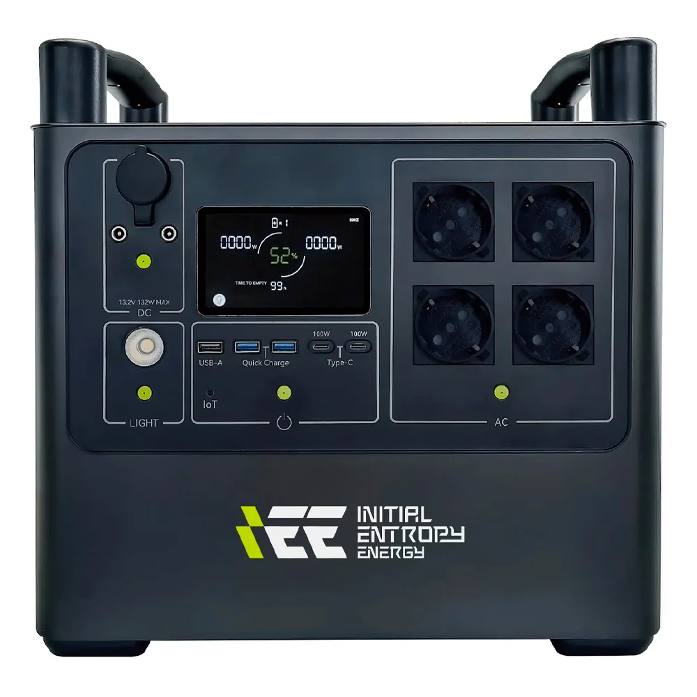 Портативна зарядна станція Singo P2000Plus, 2400W/1920Wh LiFePO₄, 2xDC5521-12V-8A, CarPort-12V-10A, 4xAC230V, 3xUSB-A-15W, 2xUSB-C-10